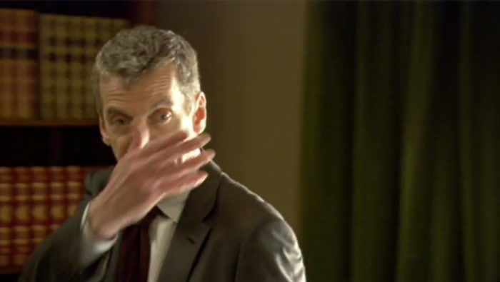 AND A FACE LIKE A DOG CAUGHT IN  LICK AND PISS OF A NETTLE.  