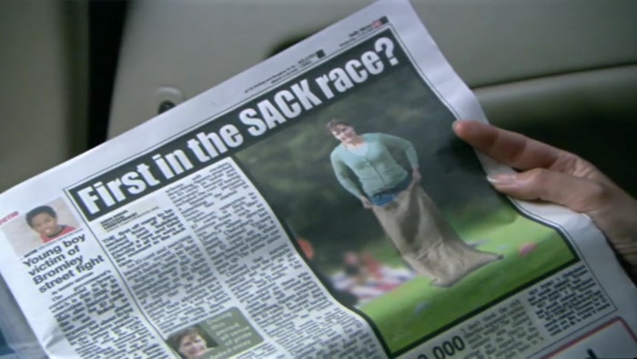 IT WAS A PIECE ABOUT WHAT  A GOOD SACK RACER I AM.  