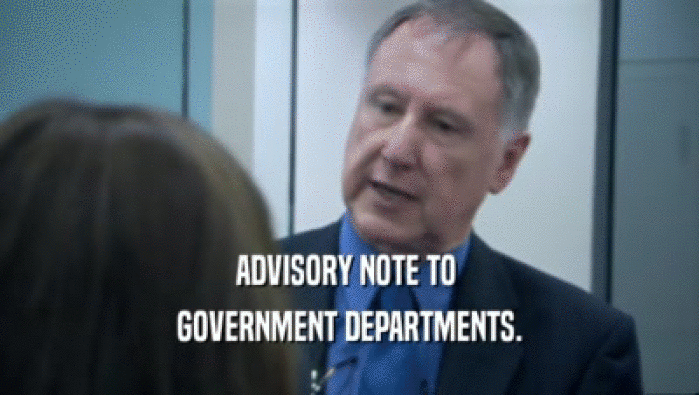 ADVISORY NOTE TO  GOVERNMENT DEPARTMENTS. 