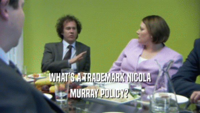 WHAT'S A TRADEMARK NICOLA MURRAY POLICY?  