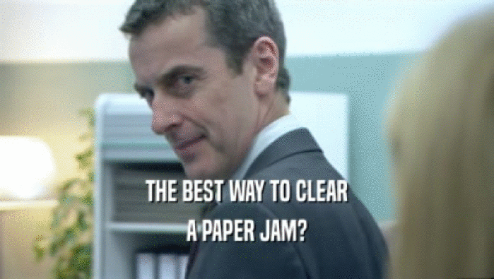 THE BEST WAY TO CLEAR A PAPER JAM? 