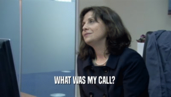 WHAT WAS MY CALL?   