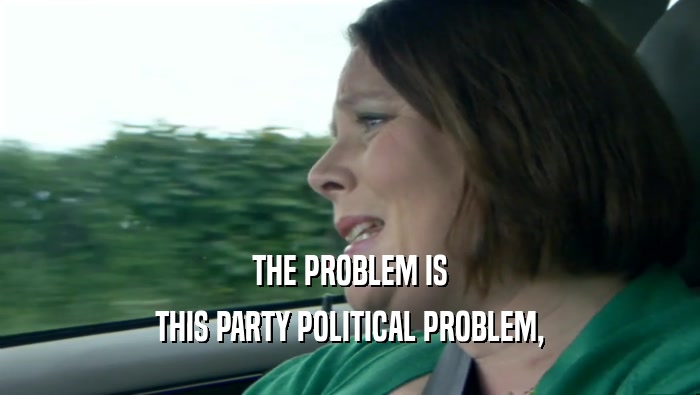 THE PROBLEM IS THIS PARTY POLITICAL PROBLEM, 