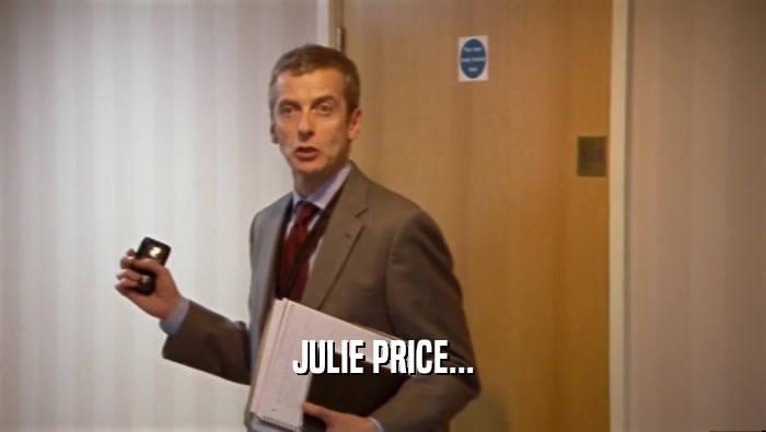 JULIE PRICE...  