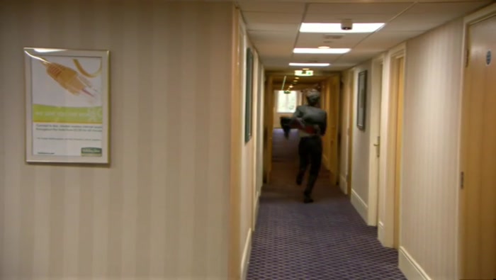 MALCOLM: ARE YOU ACTUALLY IN THE HOTEL, OR ARE YOU STAYING... 
