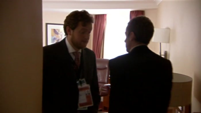 UM, YOU'RE LOOKING VERY DAPPER, BY THE WAY, VERY NICE, 