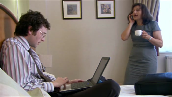 OKAY, TERRI, CALM DOWN. I'M GOING TO RING MALCOLM. 