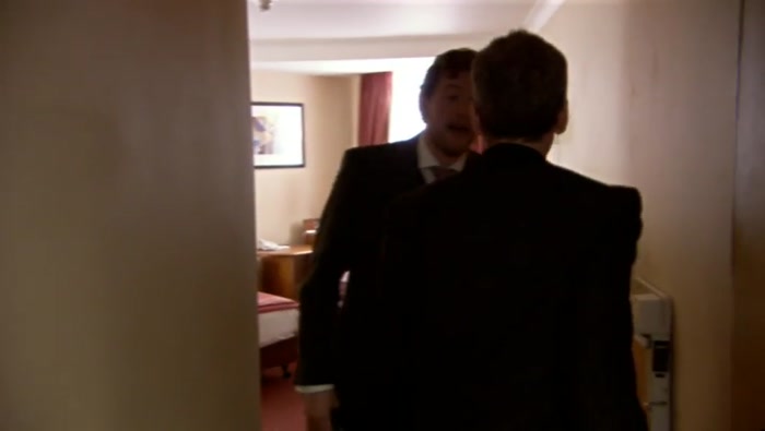 UM, YOU'RE LOOKING VERY DAPPER, BY THE WAY, VERY NICE, 