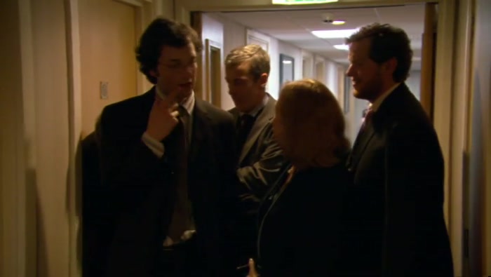 - HE'S FINE. - HE'S JUST GOT A NOSEBLEED. 