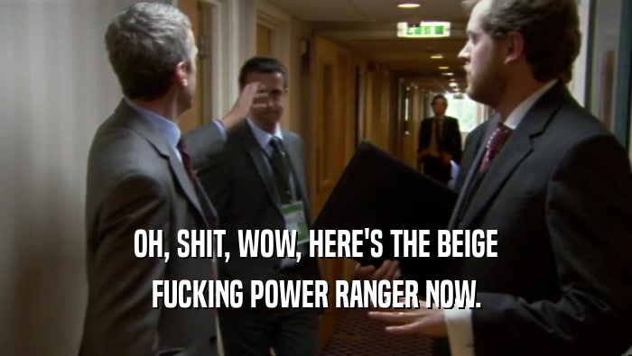 OH, SHIT, WOW, HERE'S THE BEIGE FUCKING POWER RANGER NOW. 