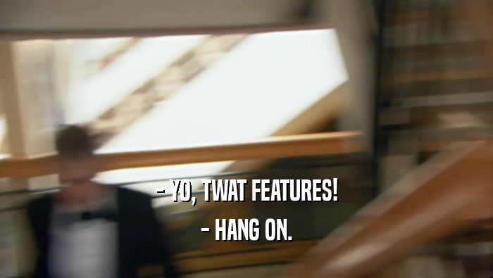- YO, TWAT FEATURES! - HANG ON. 