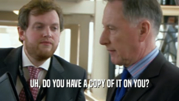 UH, DO YOU HAVE A COPY OF IT ON YOU?  
