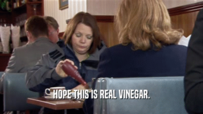 HOPE THIS IS REAL VINEGAR.  