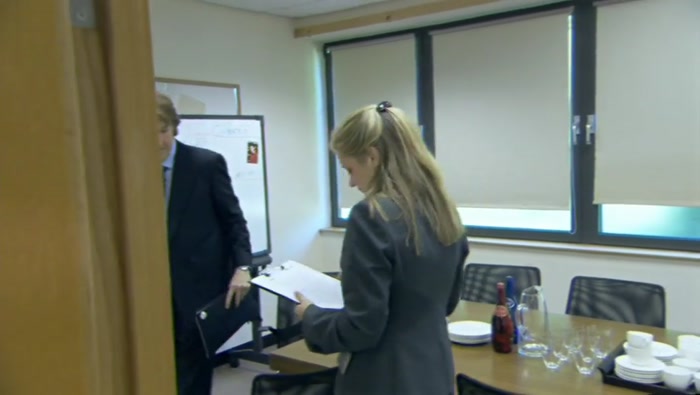 PHIL: MORNING. EMMA: MORNING, PETER. 