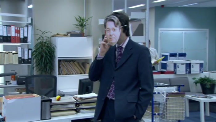 (AS MANNION) HELLO?  