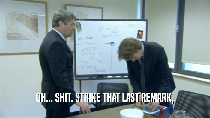 OH... SHIT. STRIKE THAT LAST REMARK,  