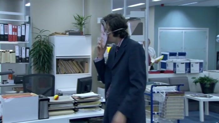 (AS MANNION) HELLO?  