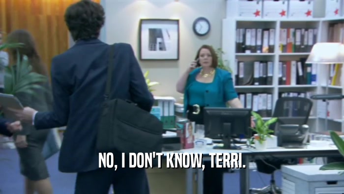 NO, I DON'T KNOW, TERRI.  