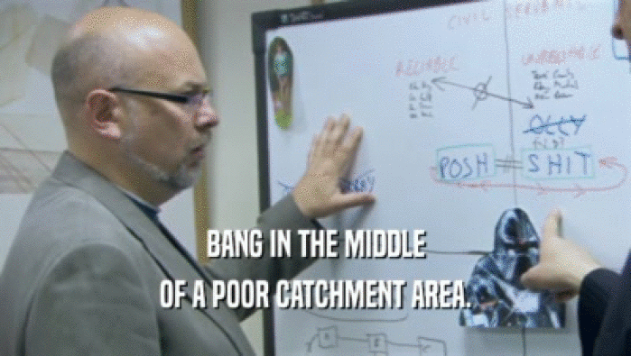 BANG IN THE MIDDLE OF A POOR CATCHMENT AREA. 
