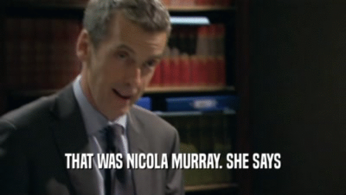 THAT WAS NICOLA MURRAY. SHE SAYS  