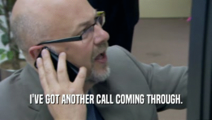 I'VE GOT ANOTHER CALL COMING THROUGH.  