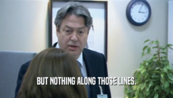 BUT NOTHING ALONG THOSE LINES.  