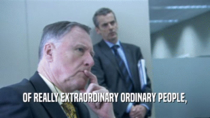 OF REALLY EXTRAORDINARY ORDINARY PEOPLE,  