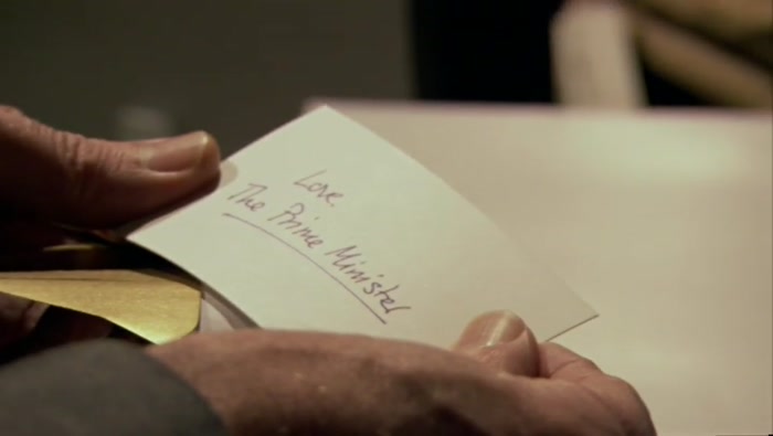 (SIGHS) IT'S FROM THE PRIME MINISTER.  