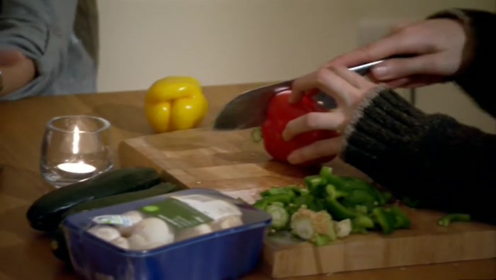 I MEAN, I THOUGHT YOU SAID YOU WERE COOKING DINNER. 