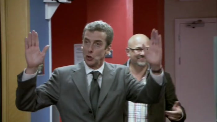 - HE DOESN'T ACTUALLY WORK HERE. - VAMOOSE, YOU LOT! FUCKING VAMOOSE! 