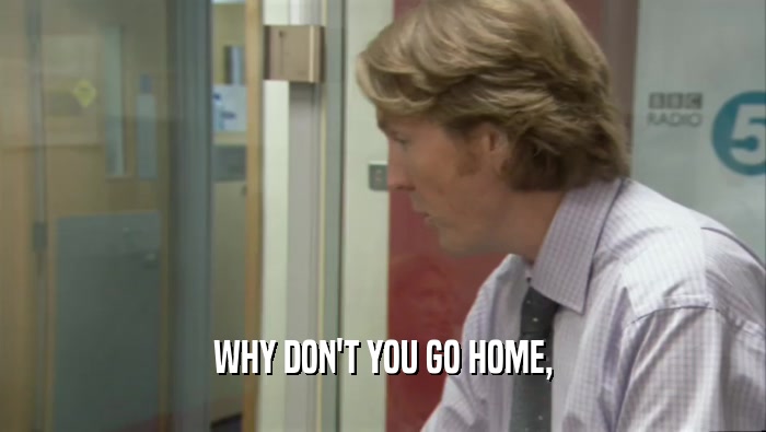 WHY DON'T YOU GO HOME,  