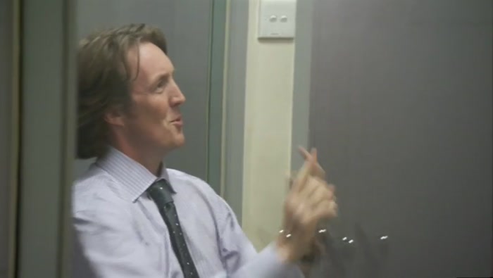 YOU COME OUT, I'M IN THERE AND THEN WE'RE SWAPPING ROUND. 