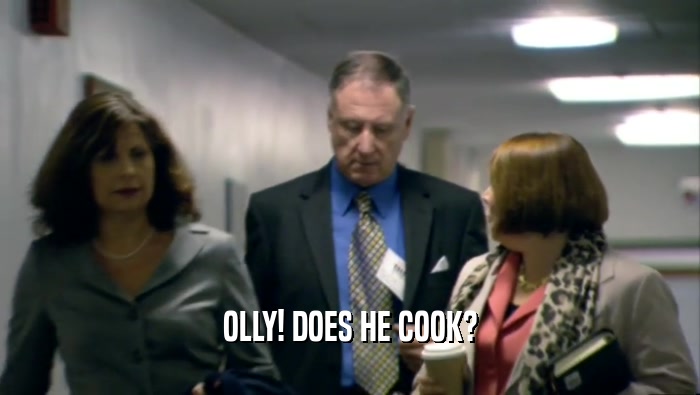 OLLY! DOES HE COOK?
  