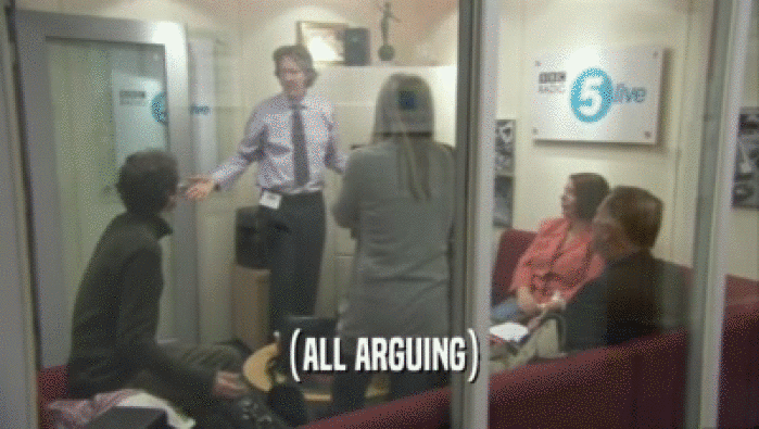 (ALL ARGUING)  