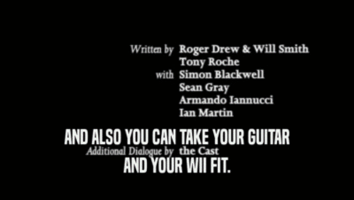 AND ALSO YOU CAN TAKE YOUR GUITAR AND YOUR WII FIT. 