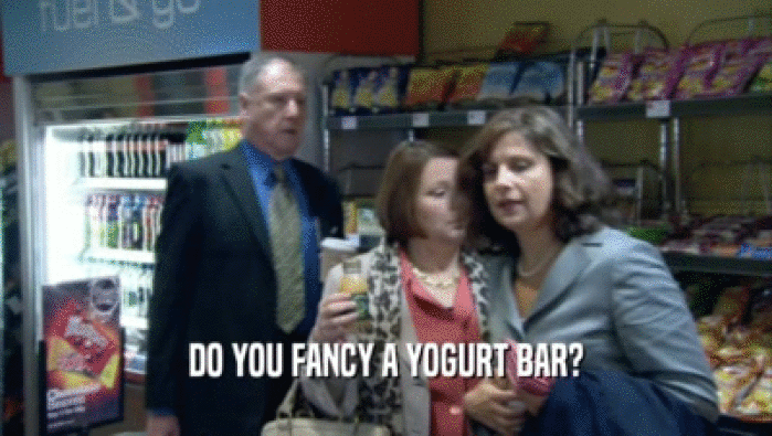 DO YOU FANCY A YOGURT BAR?
  