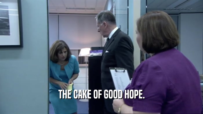 THE CAKE OF GOOD HOPE.
  