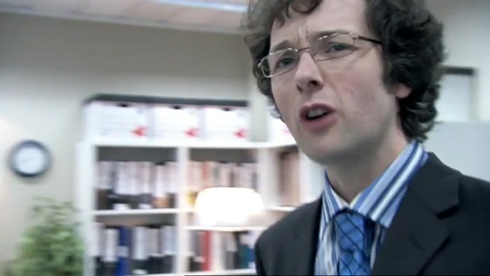 NO, I HAD TO GET IN EARLY ANYWAY BECAUSE THE BBC MAN'S COMING. 