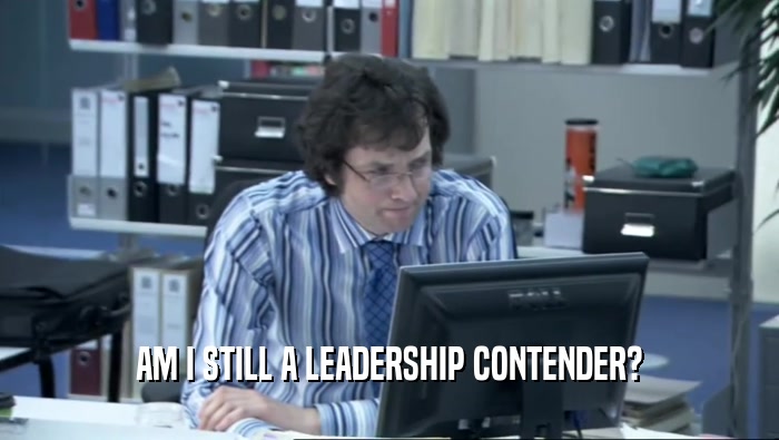 AM I STILL A LEADERSHIP CONTENDER?  