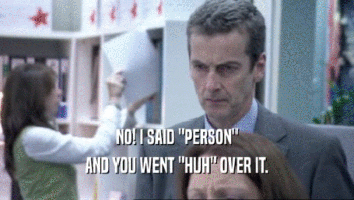 NO! I SAID 