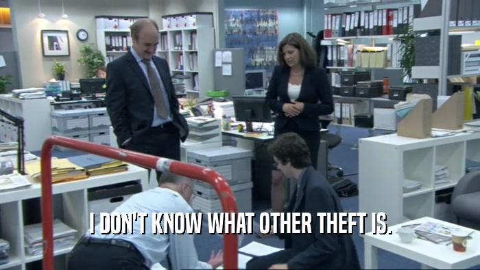 I DON'T KNOW WHAT OTHER THEFT IS.
  