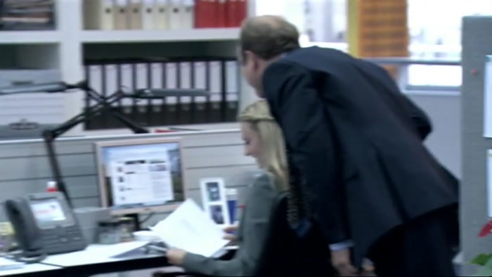 SHIT! END THE CALL. END THE CALL. IT'S MOUSTACHE SALLY. 