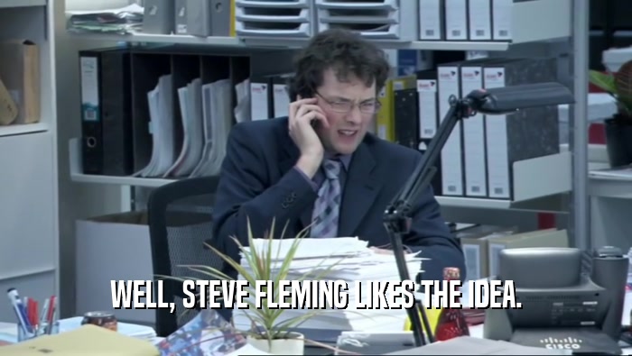 WELL, STEVE FLEMING LIKES THE IDEA.  