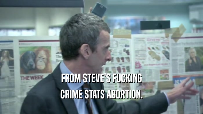 FROM STEVE'S FUCKING CRIME STATS ABORTION. 
