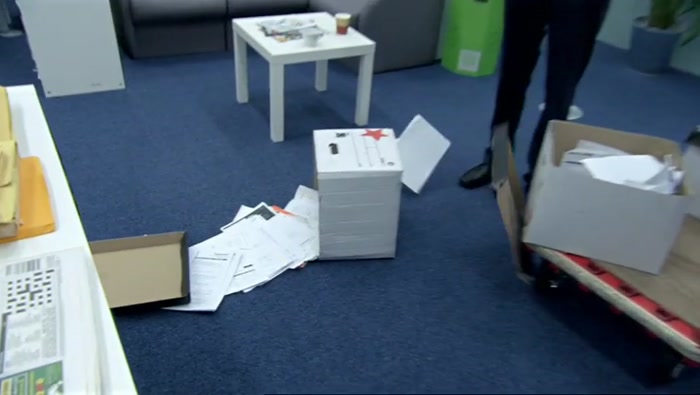 OH. WELL, THAT'S GIVEN US AN UNEXPECTED HEAD START. WELL DONE. 