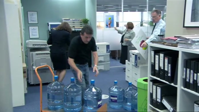 (CHUCKLING) DON'T KNOW WHY WE'VE ORDERED SO MUCH WATER. 