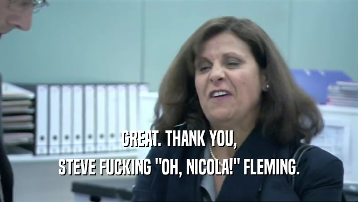 GREAT. THANK YOU, STEVE FUCKING 