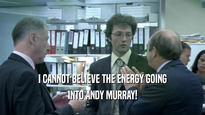 I CANNOT BELIEVE THE ENERGY GOING INTO ANDY MURRAY! 