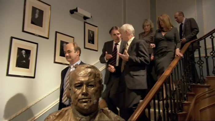 RETROSPECTIVELY, AT YOUR MASSIVE SHINY HEAD... 