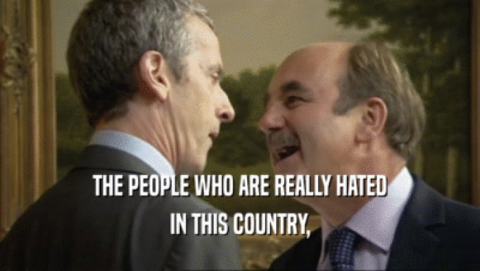 THE PEOPLE WHO ARE REALLY HATED IN THIS COUNTRY, 